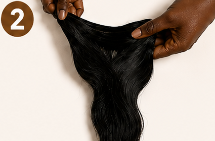 Étape démêlage tissage Racines d’Or