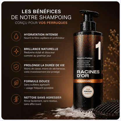 Pflegendes Shampoo – Remy-Haar-Perücken & Natürliches Haar – 500 ml