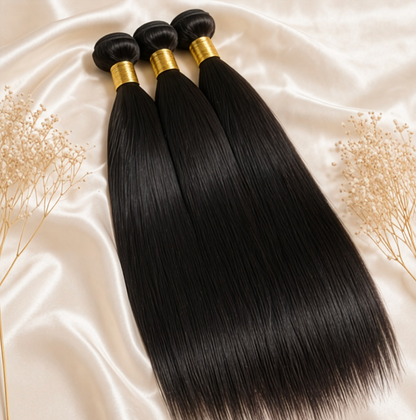 Tissage - Mèches lisses 100 % naturelles