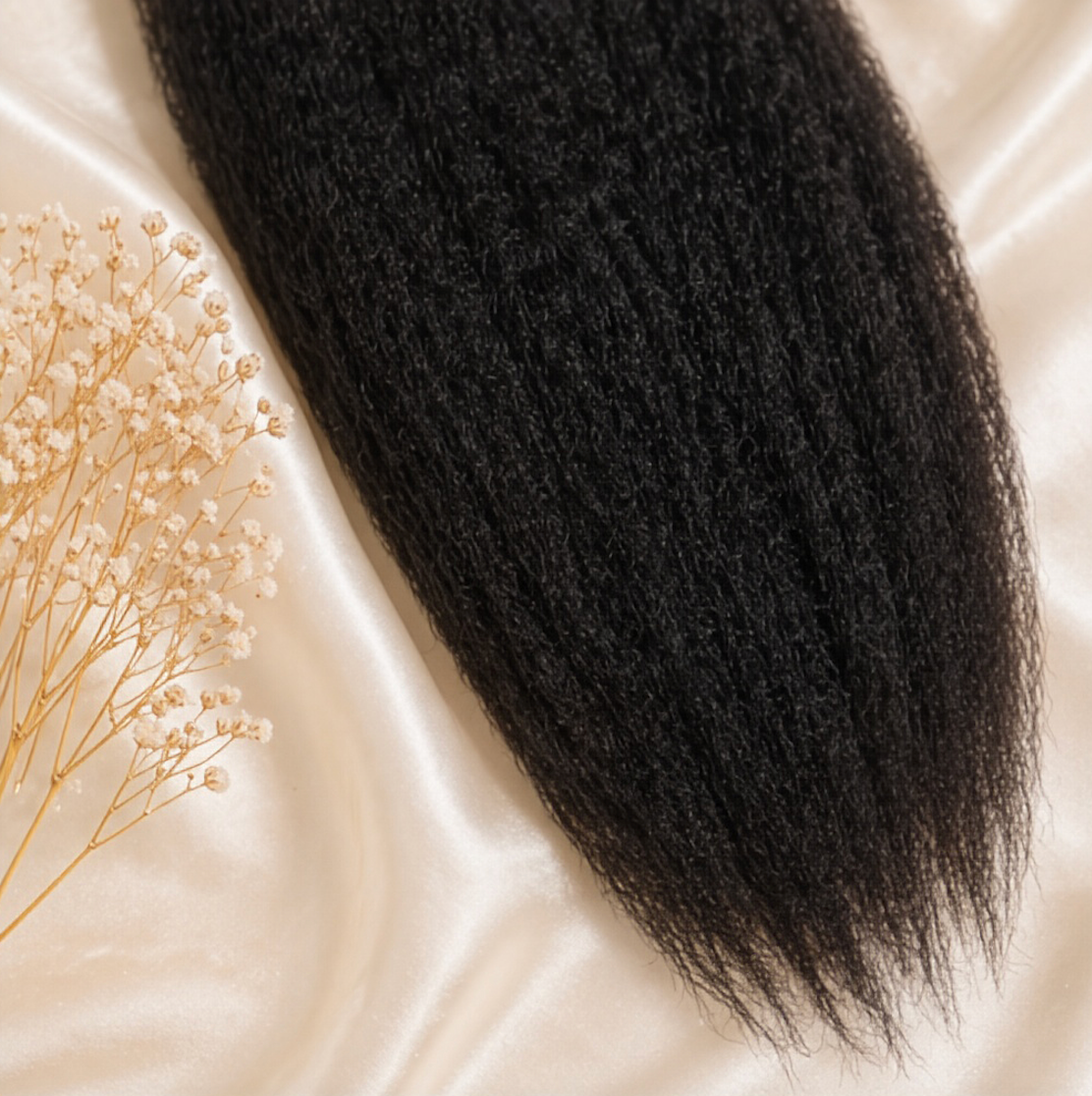 Tissage - Mèches bouclées (Yaki) 100 % naturelles