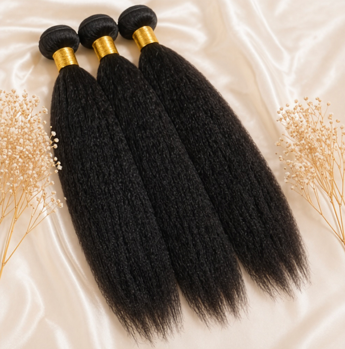 Tissage - Mèches bouclées (Yaki) 100 % naturelles
