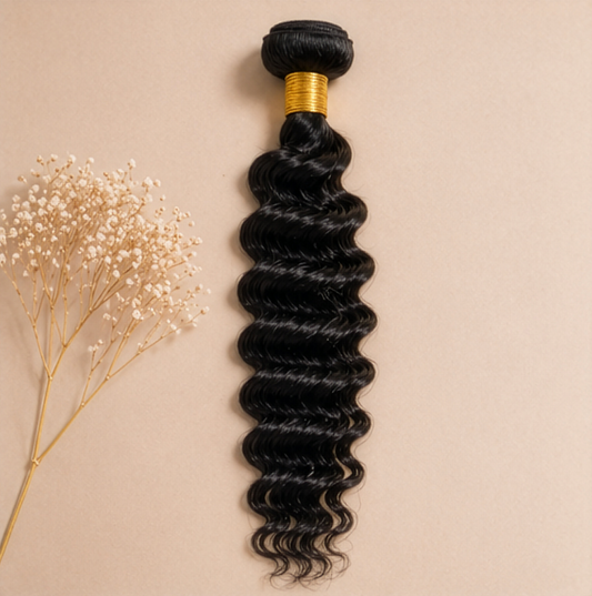 Tissage - Mèches ondulée (deep) 100 % naturelles