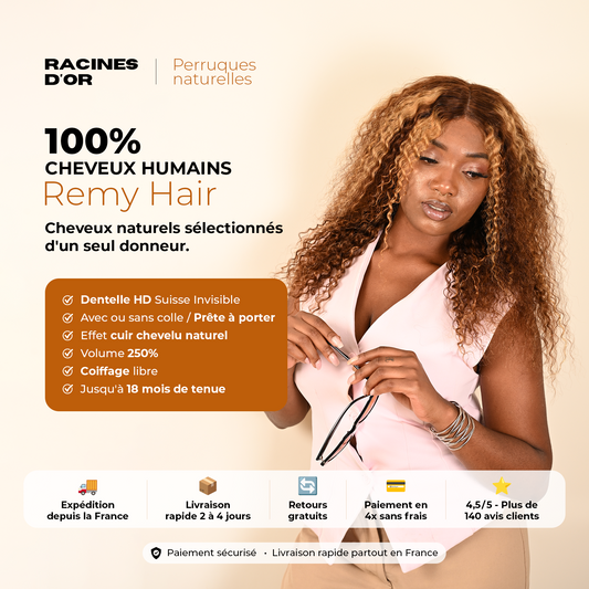PERRUQUE GISELLE | Couleur blond miel