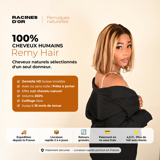PERRUQUE KELLY | Couleur blond miel