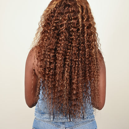 Perruque SERENA blond miel style moderne femme afro