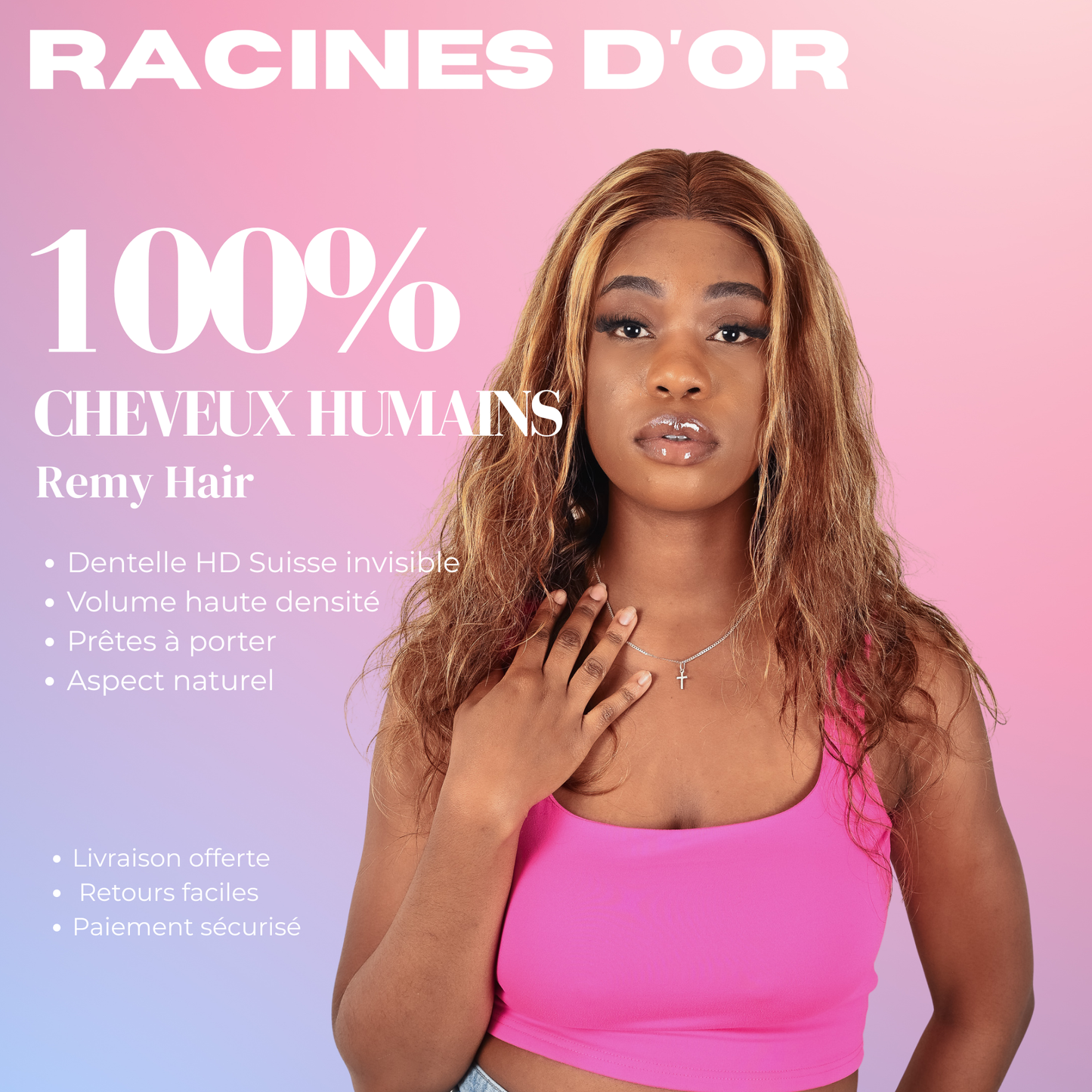 PERRUQUE MICHELLE | Couleur blond miel