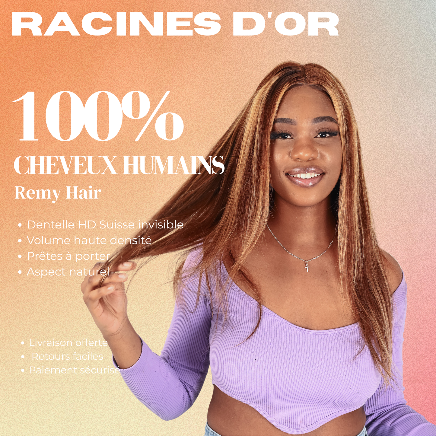 PERRUQUE NAOMI | Couleur blond miel
