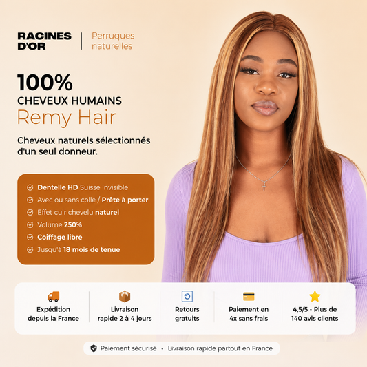 PERRUQUE NAOMI | Couleur blond miel