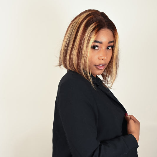 Perruque KELLY cheveux naturels coupe carré lisse