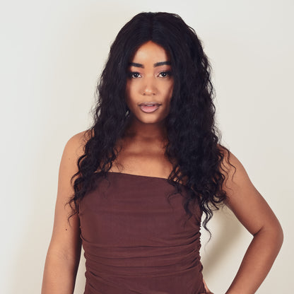 Perruque ROBYN Remy Hair 100 pourcent cheveux humains noir