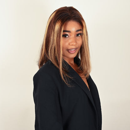 Perruque KELLY Remy Hair coupe carré moderne