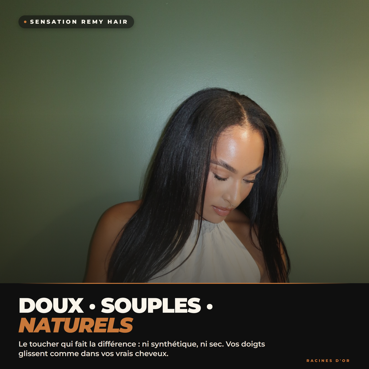 Tissage lisses - Cheveux 100 % naturelles